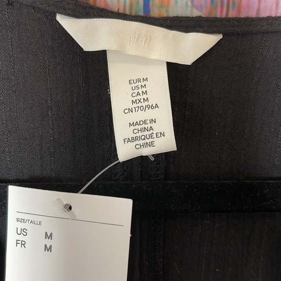 H&M Black Gauze Swim Cover-up NWT - Picture 4 of 4